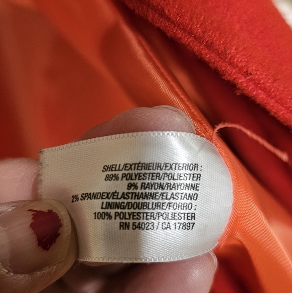 Red Womens Fisheman Core Jacket. Large - Picture 3 of 4